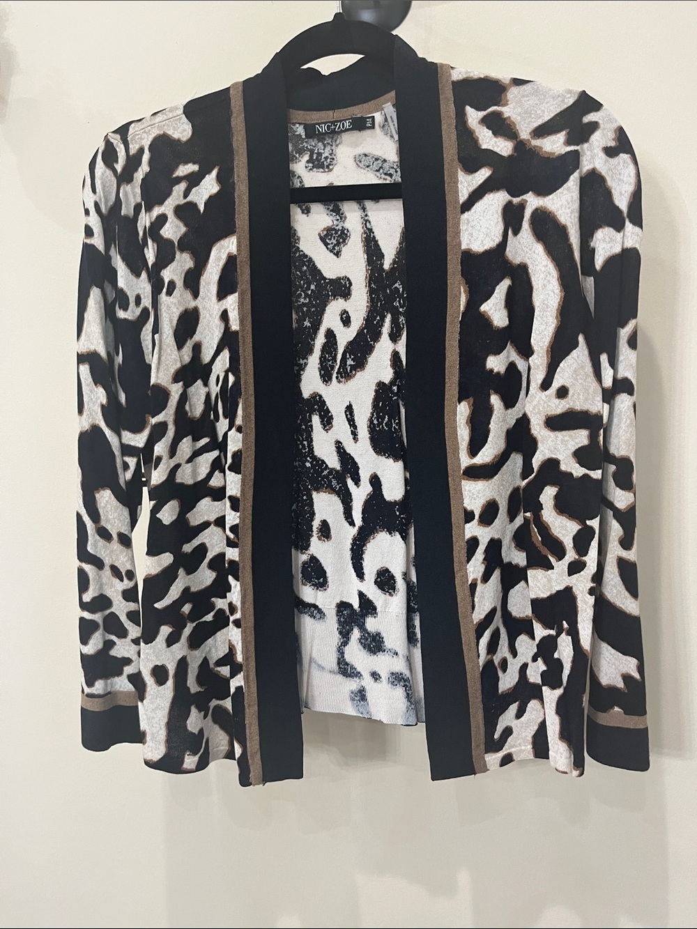 NIC+ZOE Print Open Cardigan
